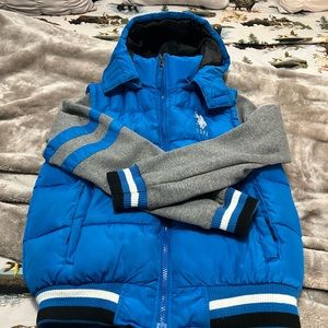 Size 14/16 boy’s polo jacket used one winter in good condition.